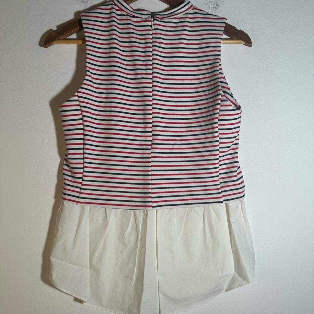 English Factory Striped Sleeveless Top - Red and White - Picture 4 of 5
